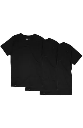 3-pack Stockholm Base t-shirts zwart