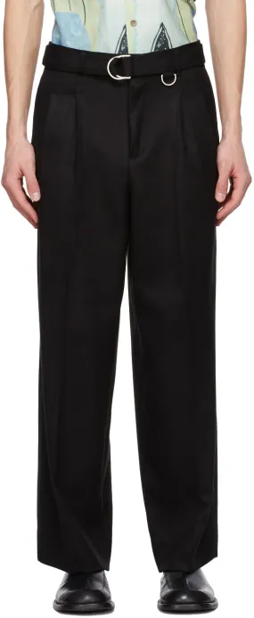 Andersson Bell Black Matthew Belted Trousers