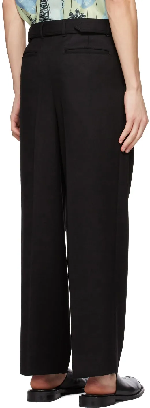 Andersson Bell Black Matthew Belted Trousers