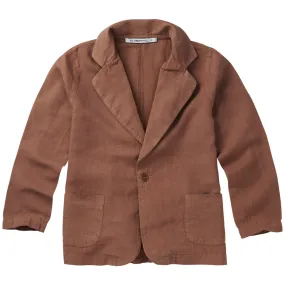 Blazer Linen Warm Earth