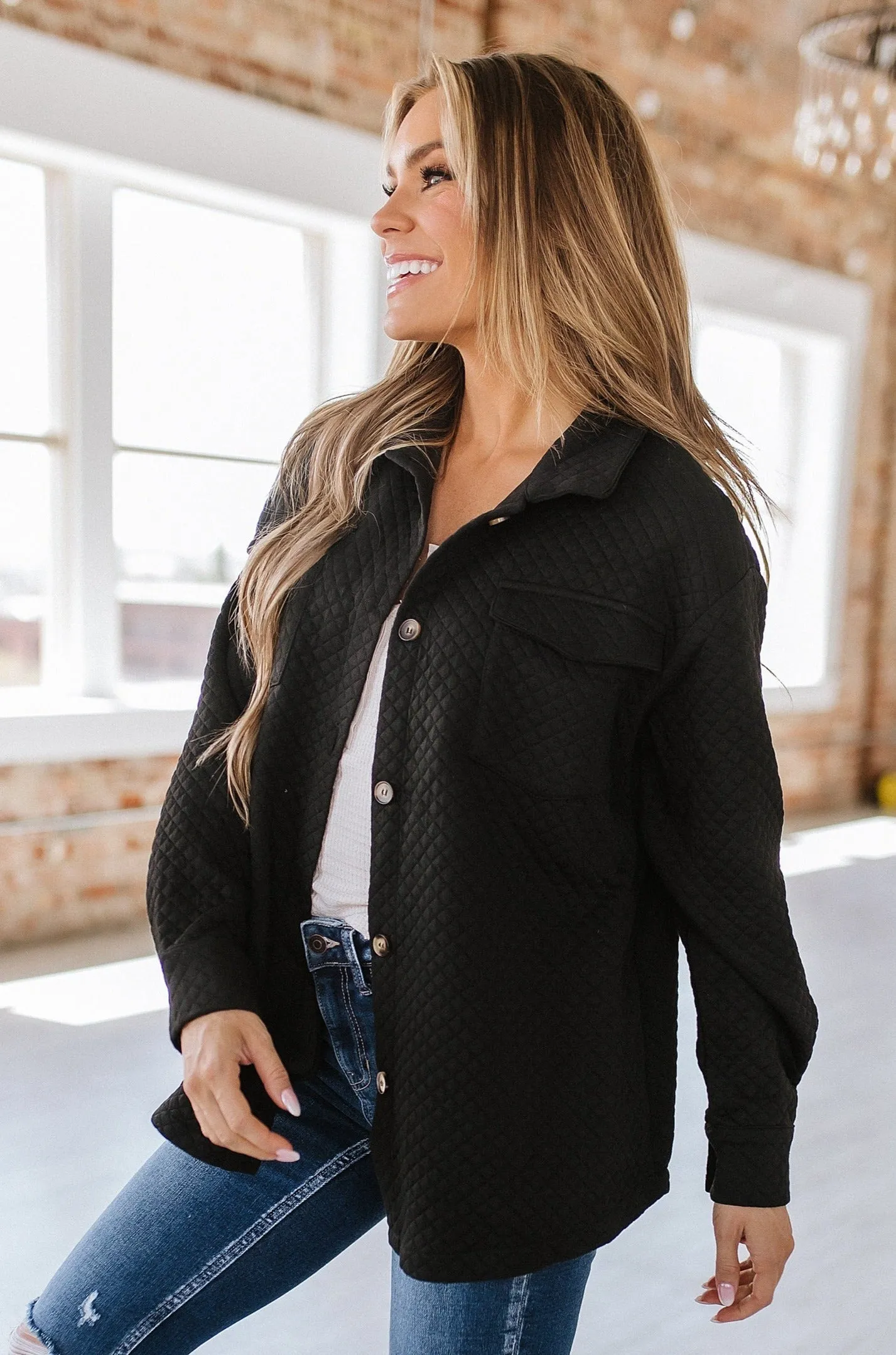 Cameron Quilted Shacket | DROPSHIP