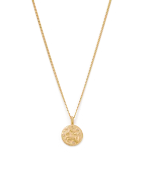 Capricorn Petite Zodiac Necklace - Gold