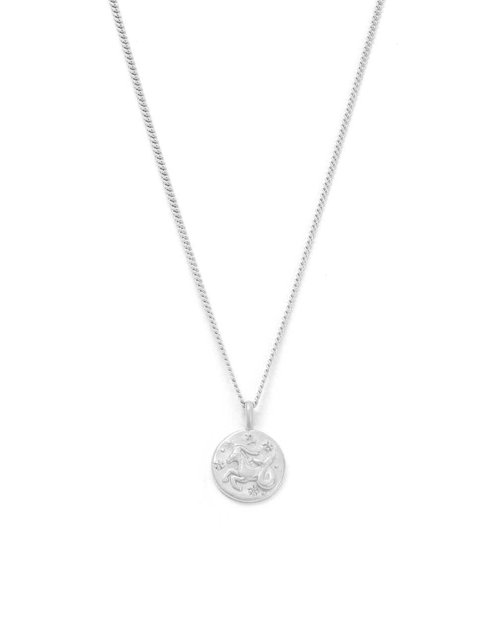 Capricorn Petite Zodiac Necklace - Silver