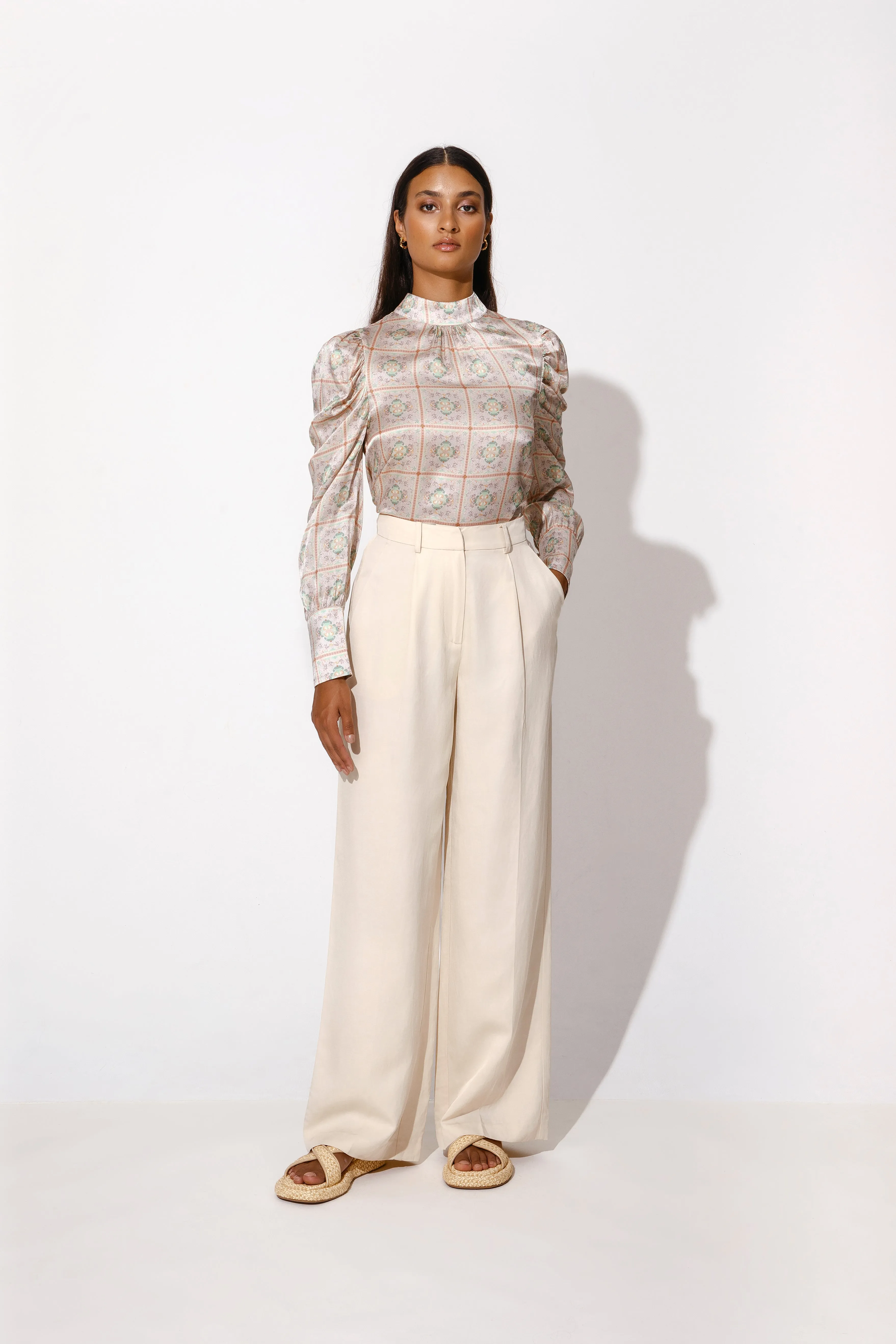 Carlotta Wide Leg Pants Vanilla