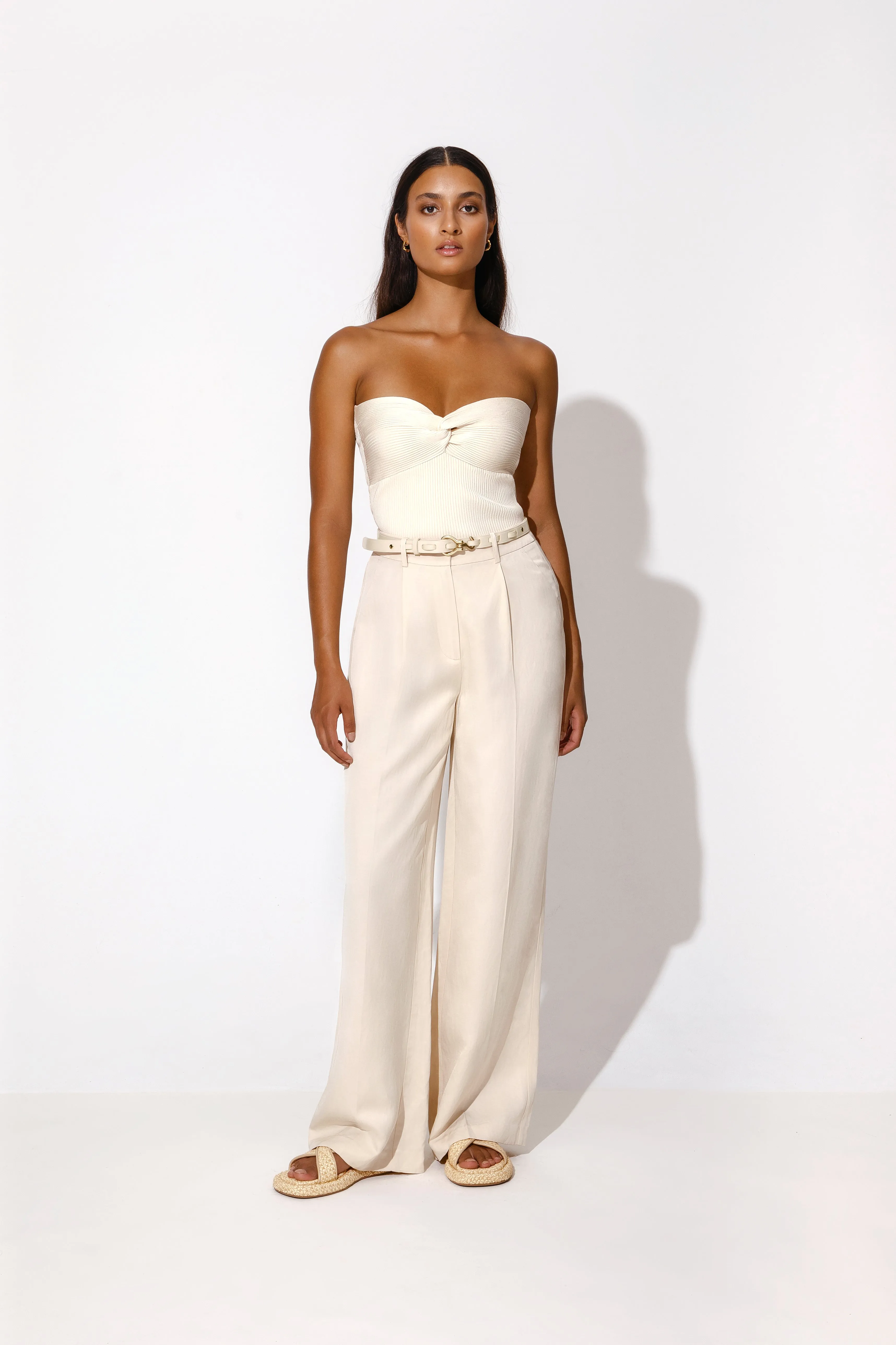 Carlotta Wide Leg Pants Vanilla