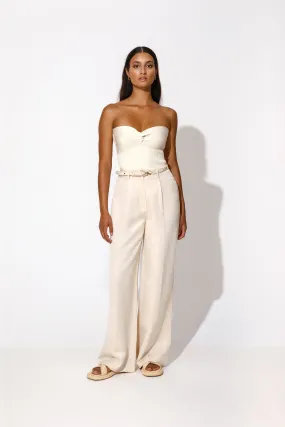 Carlotta Wide Leg Pants Vanilla