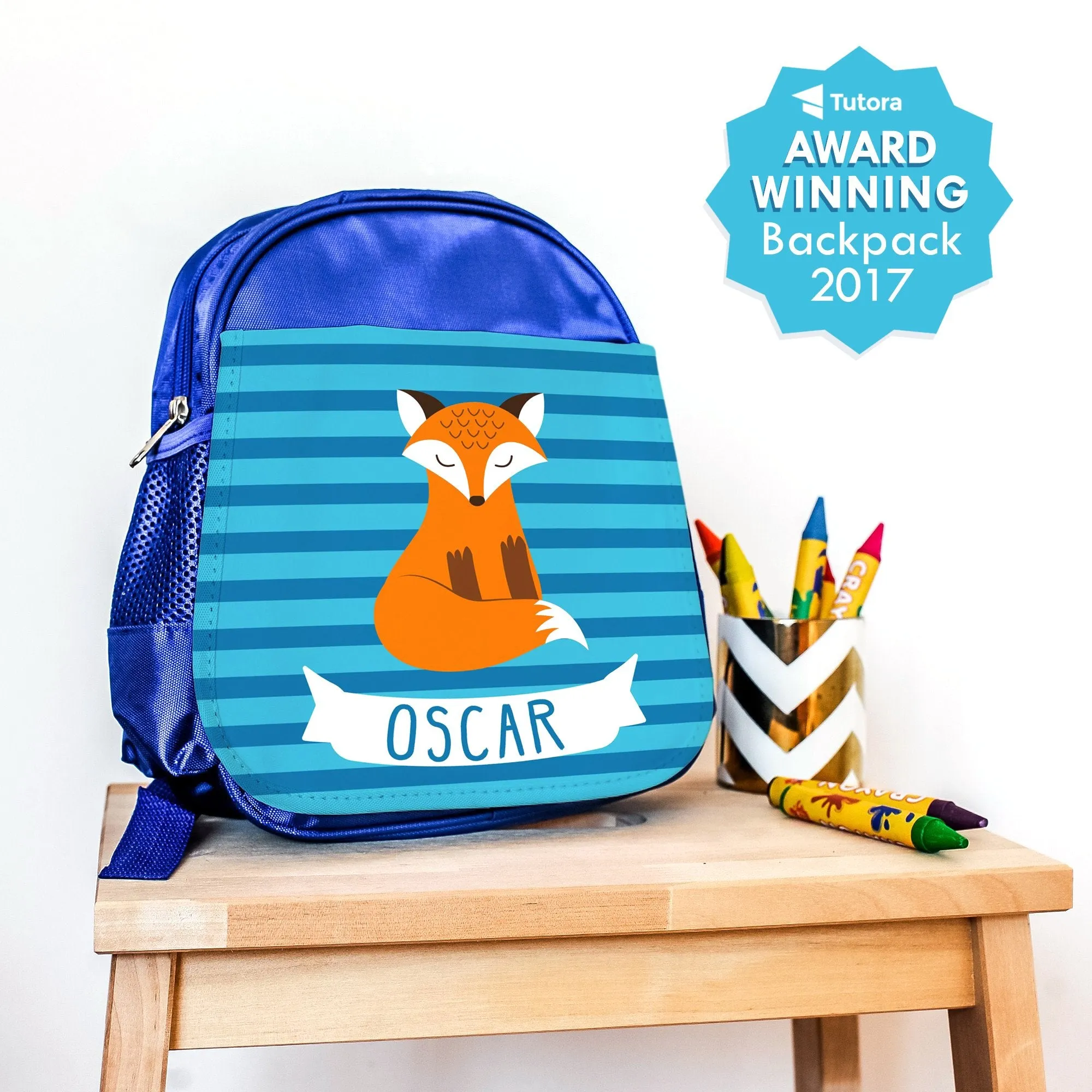 Children's Personalised Clever Fox Pencil Tin