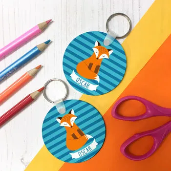 Children's Personalised Clever Fox Pencil Tin
