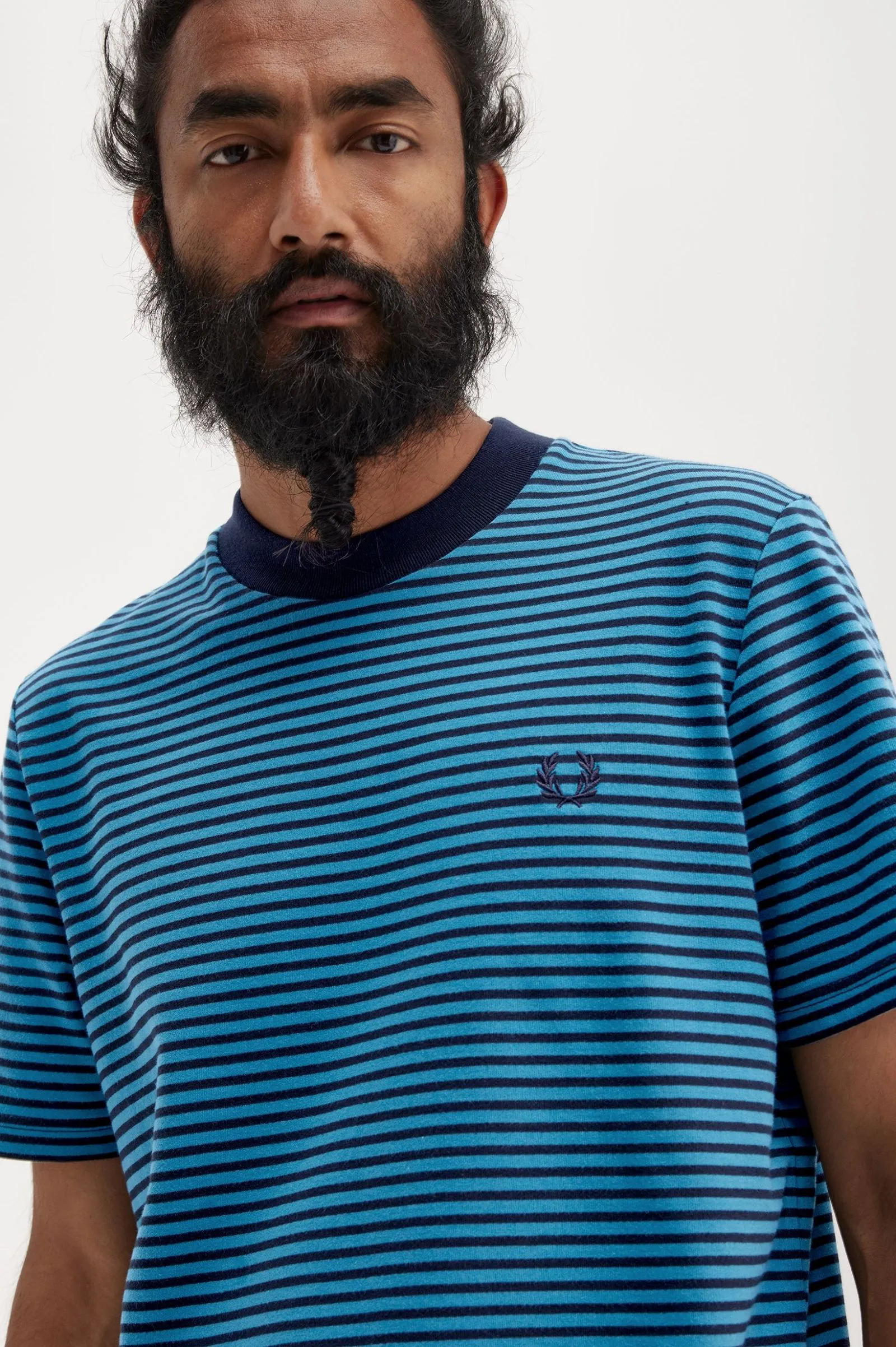 FINE STRIPE HEAVY WEIGHT TEE