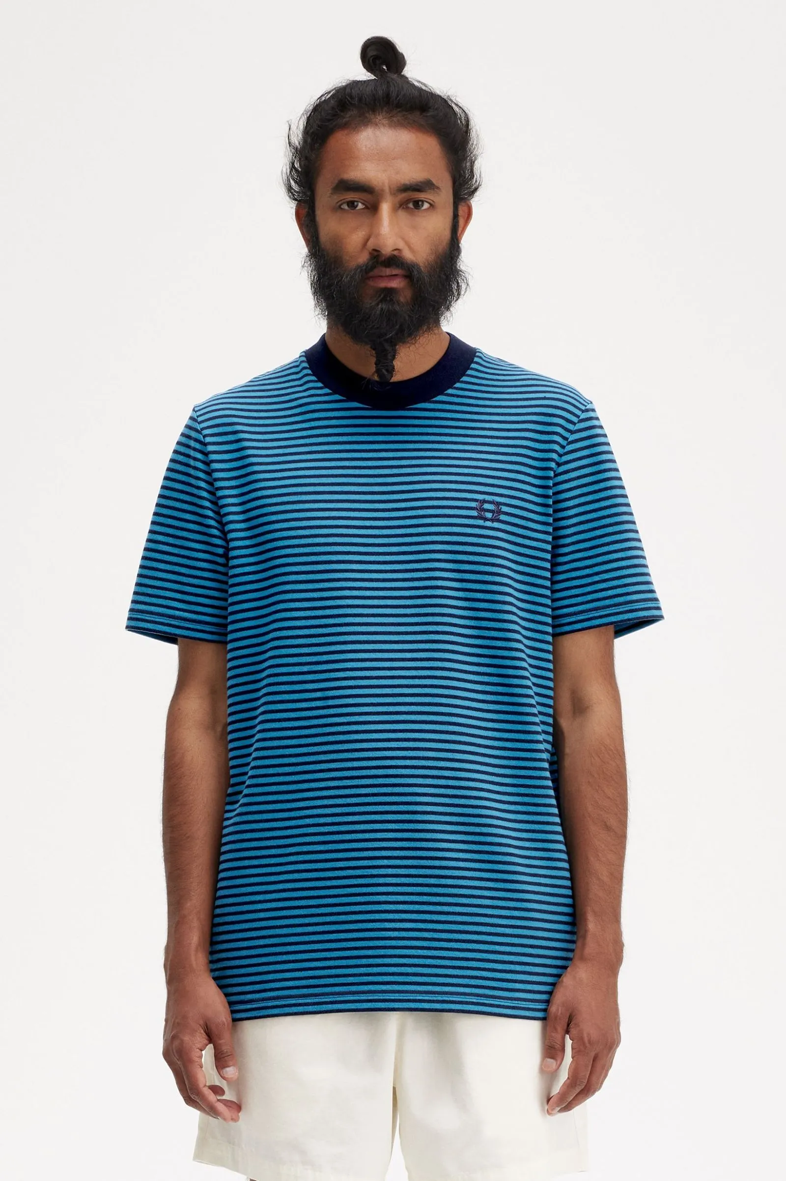FINE STRIPE HEAVY WEIGHT TEE