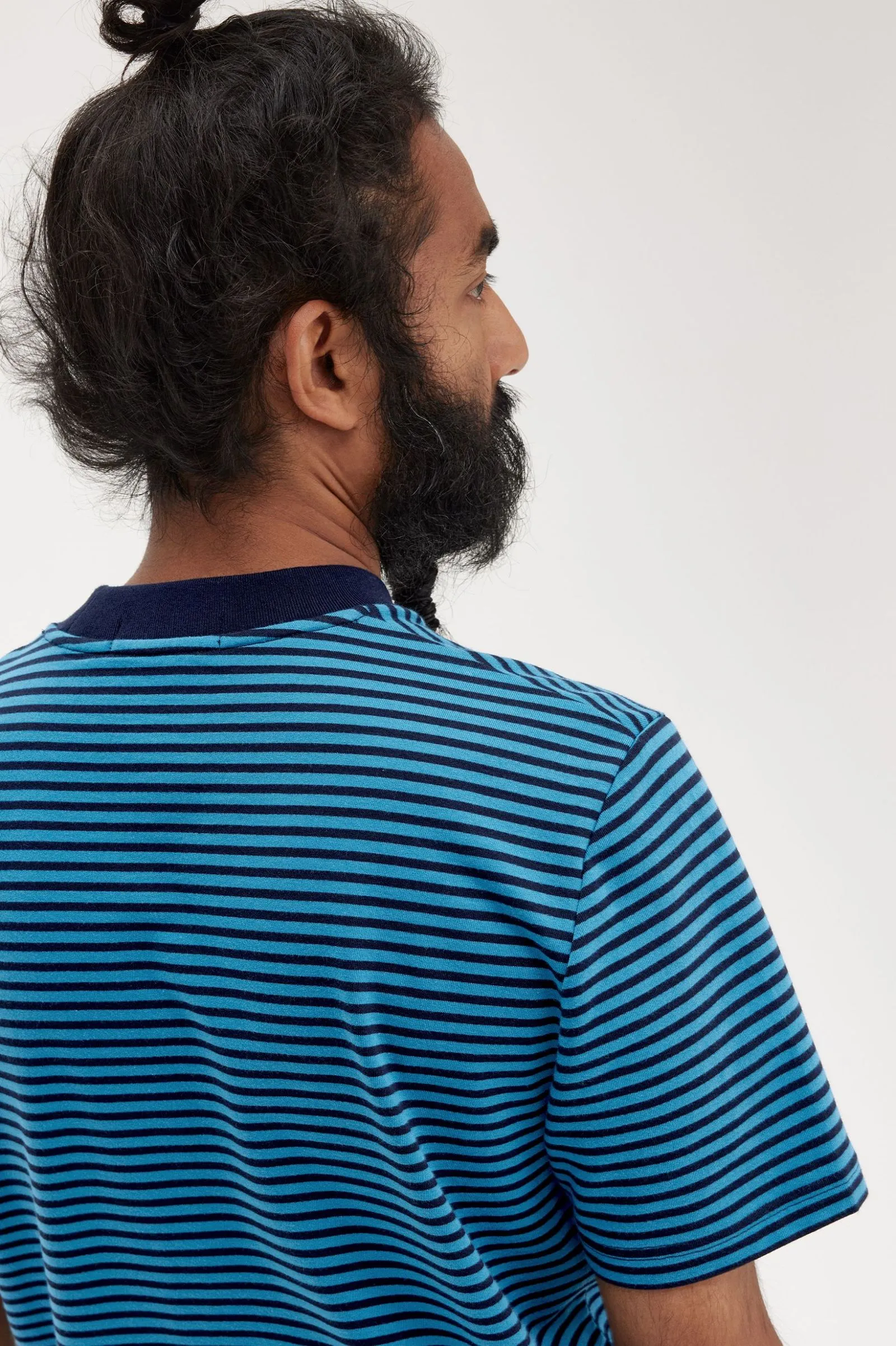 FINE STRIPE HEAVY WEIGHT TEE