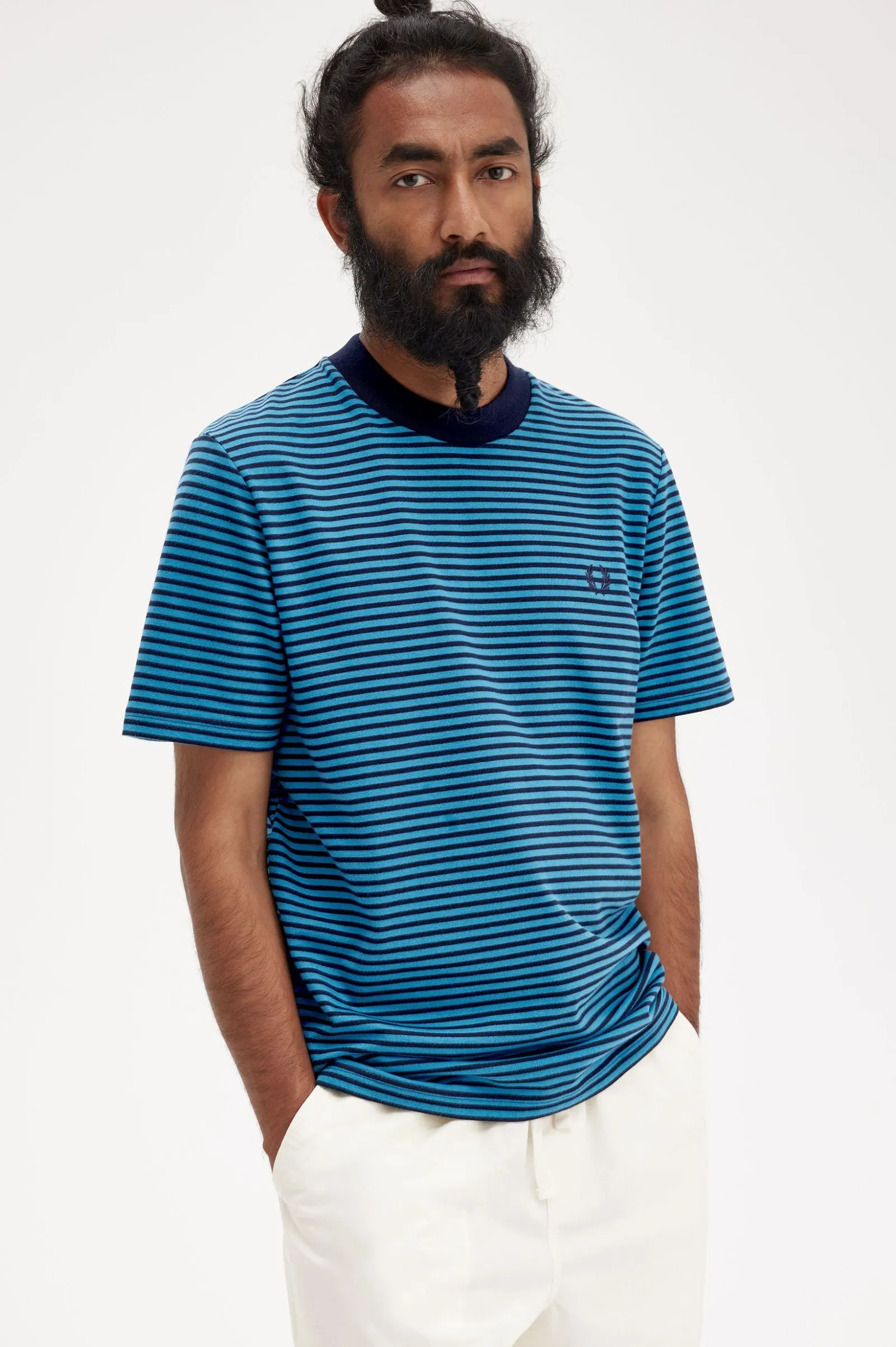 FINE STRIPE HEAVY WEIGHT TEE