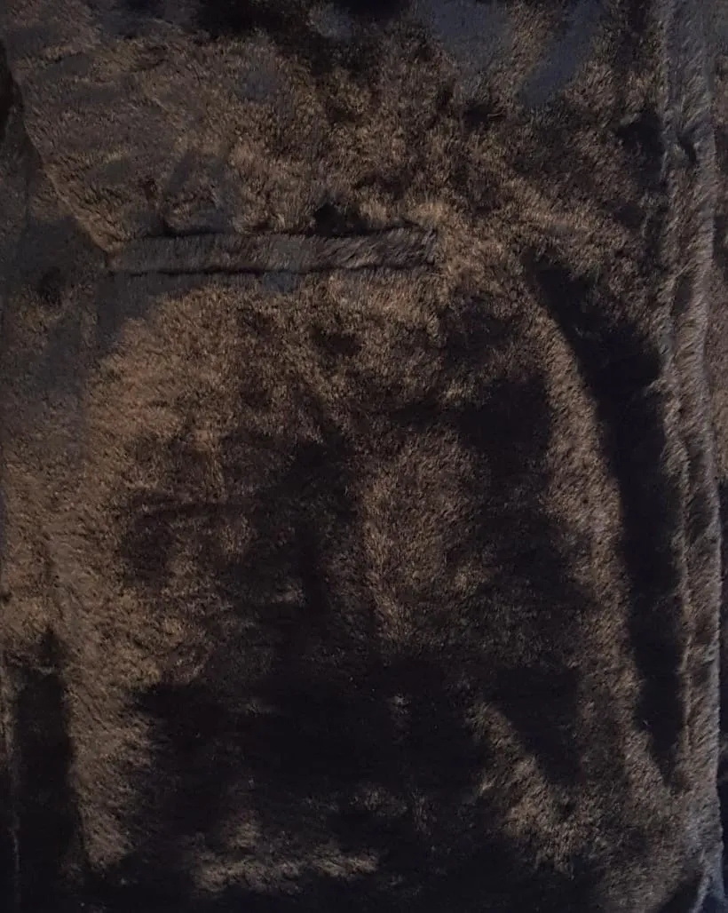 Fluffy  warm coat