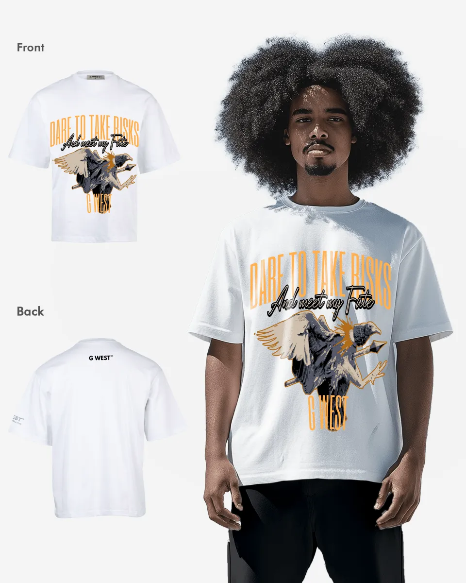 G-WEST Dare To Take Bisks Oversized Tee - GWROJMT10