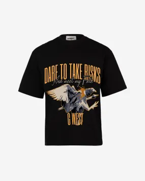G-WEST Dare To Take Bisks Oversized Tee - GWROJMT10