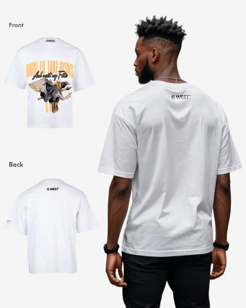 G-WEST Dare To Take Bisks Oversized Tee - GWROJMT10