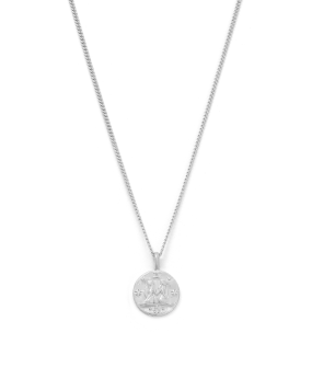 Gemini Petite Zodiac Necklace - Silver