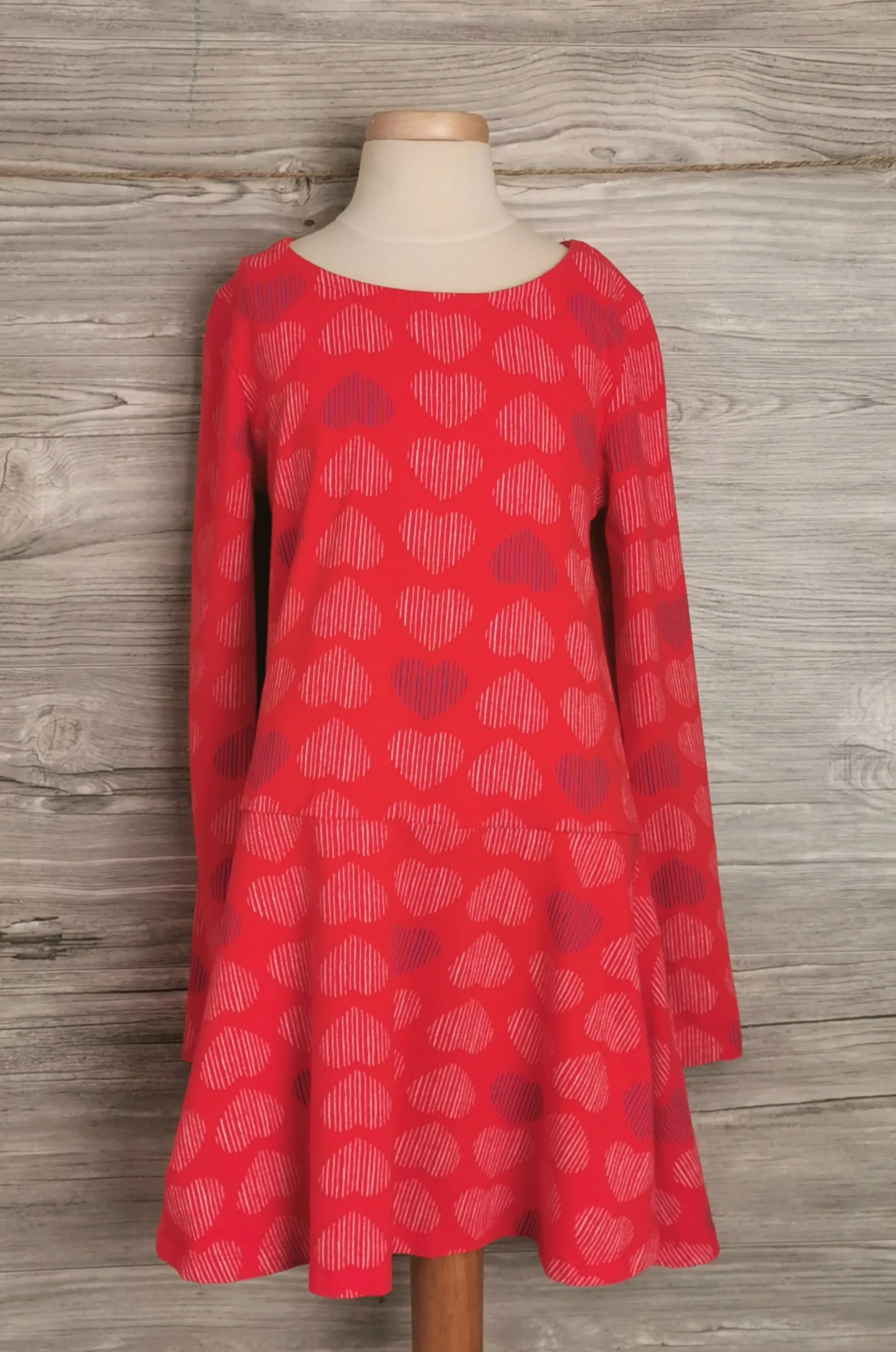 GIRL SIZE MEDIUM (7/8 YEARS) - JOE FRESH, Long-sleeved, Casual Dress EUC B37