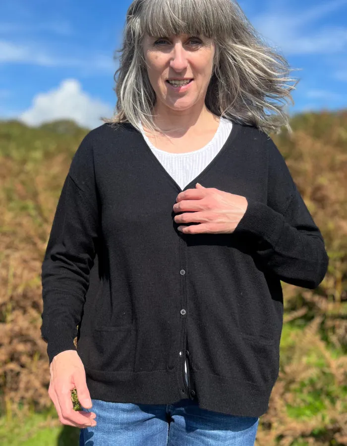 Mansted Nika Cardigan in Black