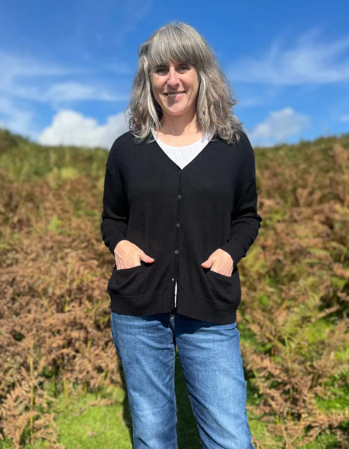 Mansted Nika Cardigan in Black