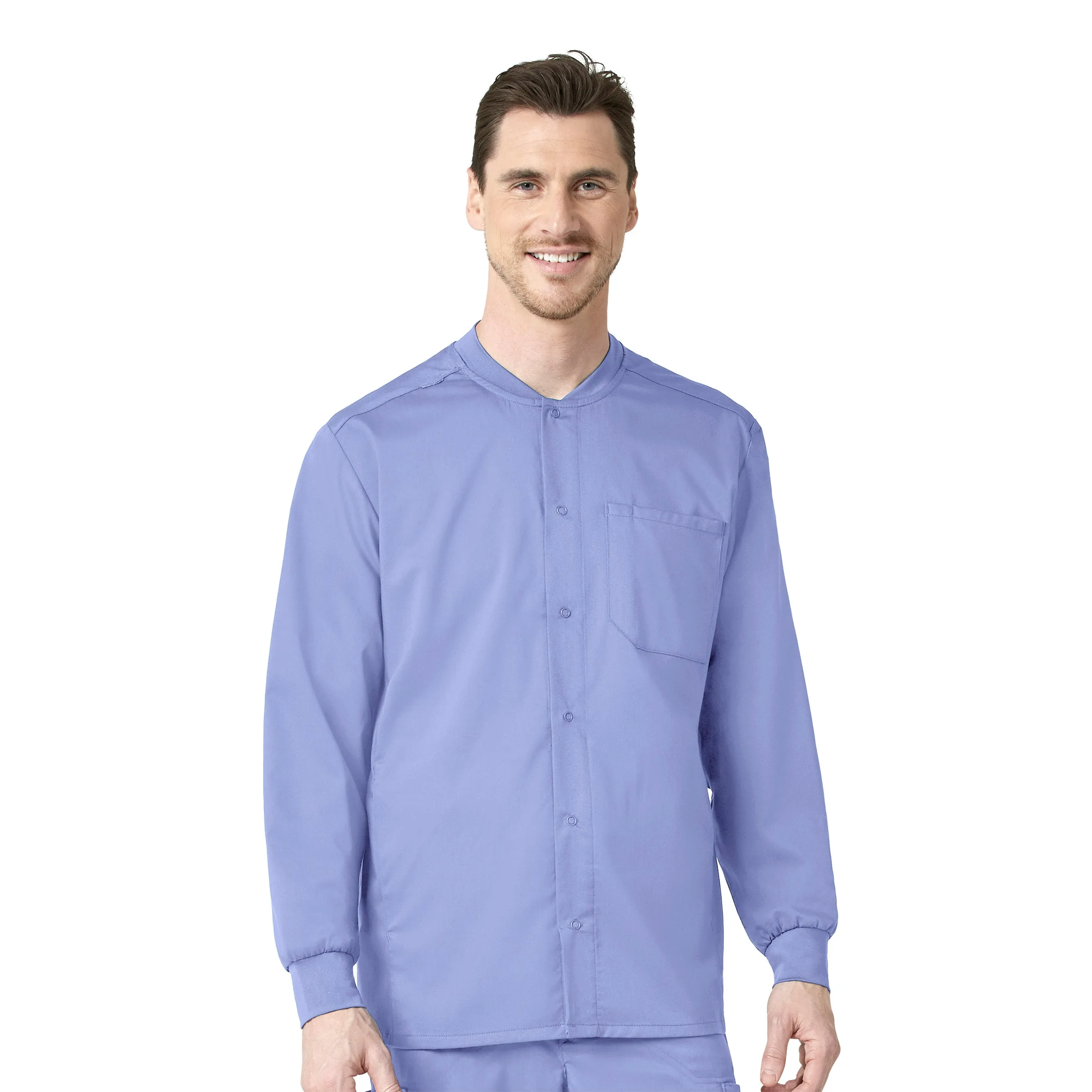 Men's Snap-Front Warm-Up Jacket
