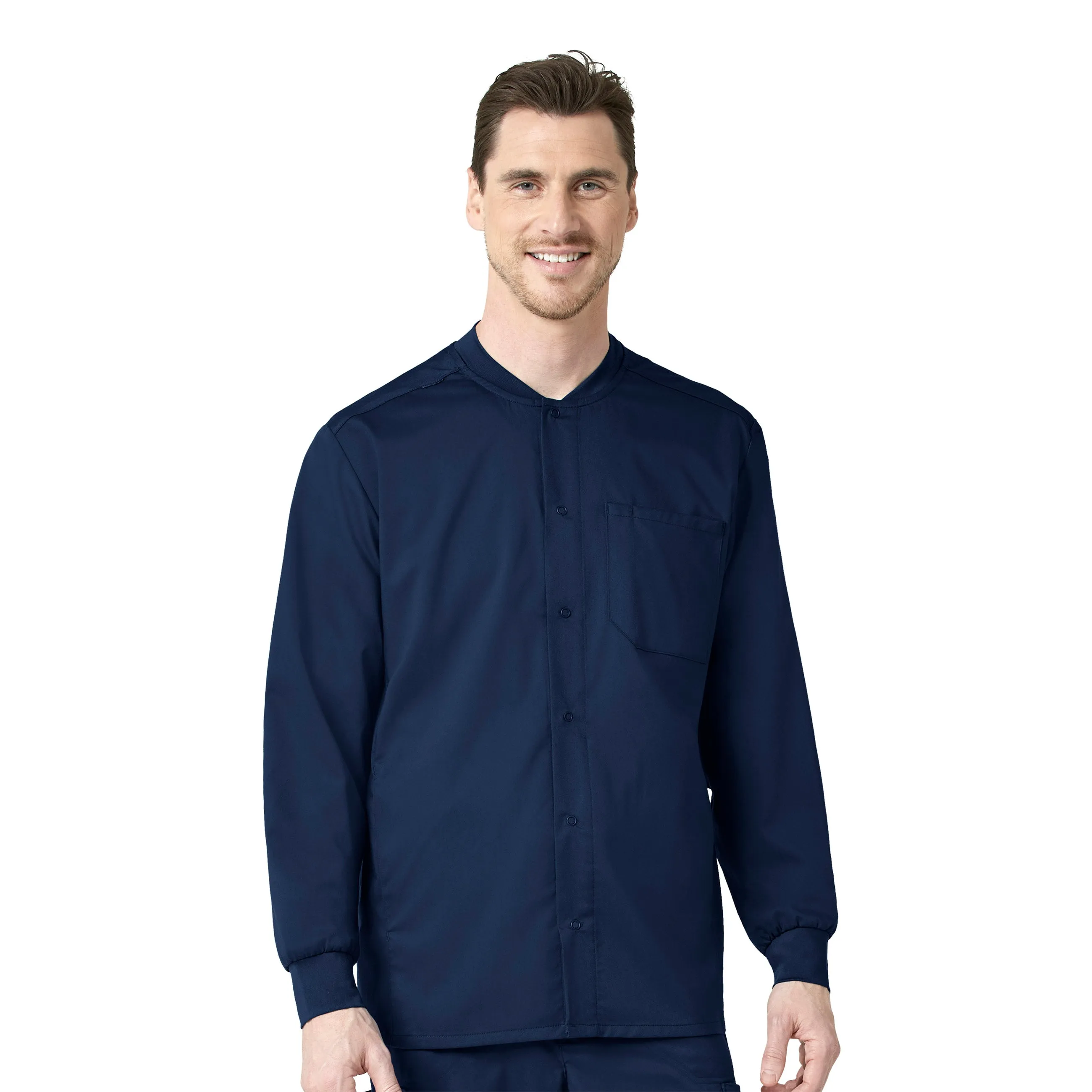 Men's Snap-Front Warm-Up Jacket