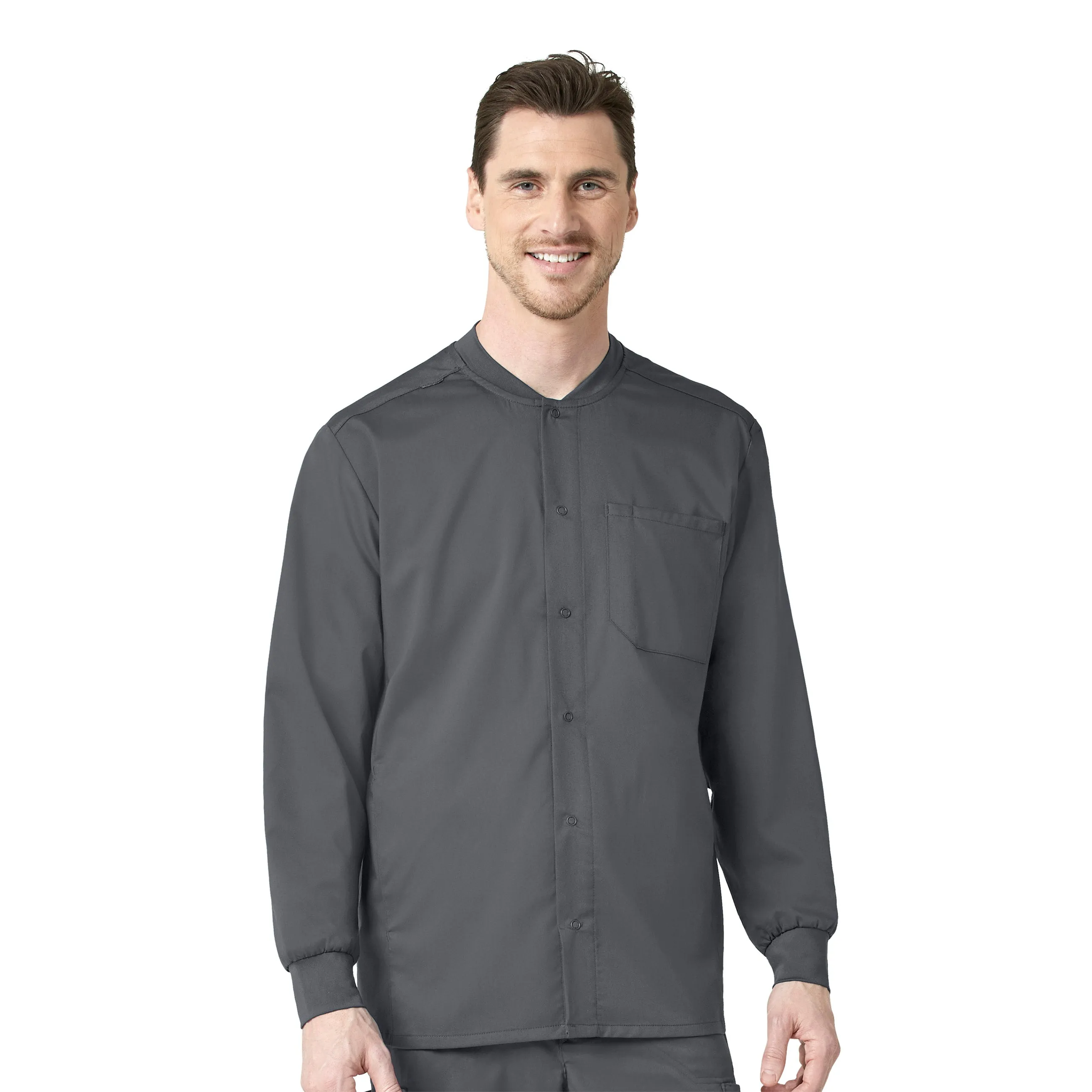 Men's Snap-Front Warm-Up Jacket