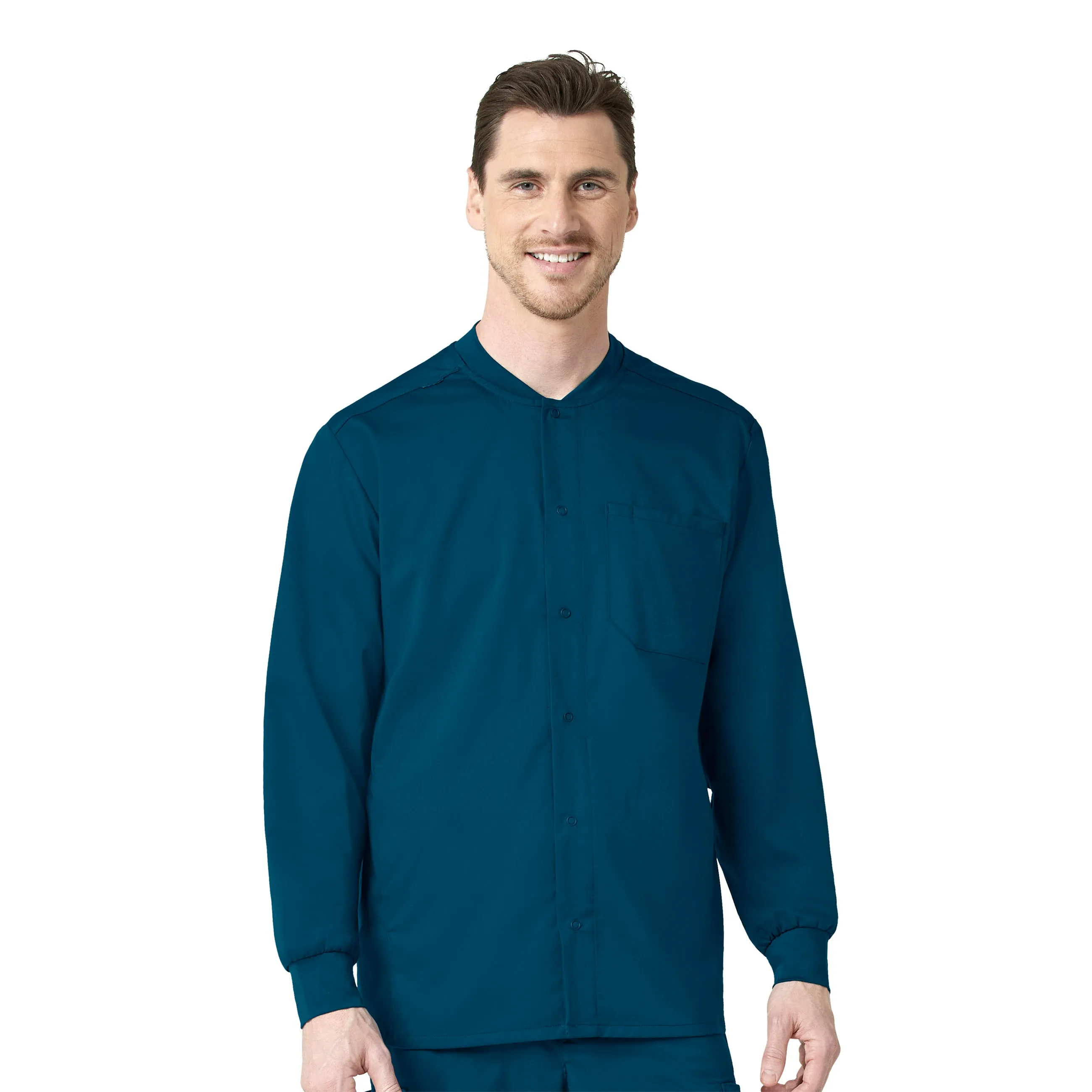 Men's Snap-Front Warm-Up Jacket