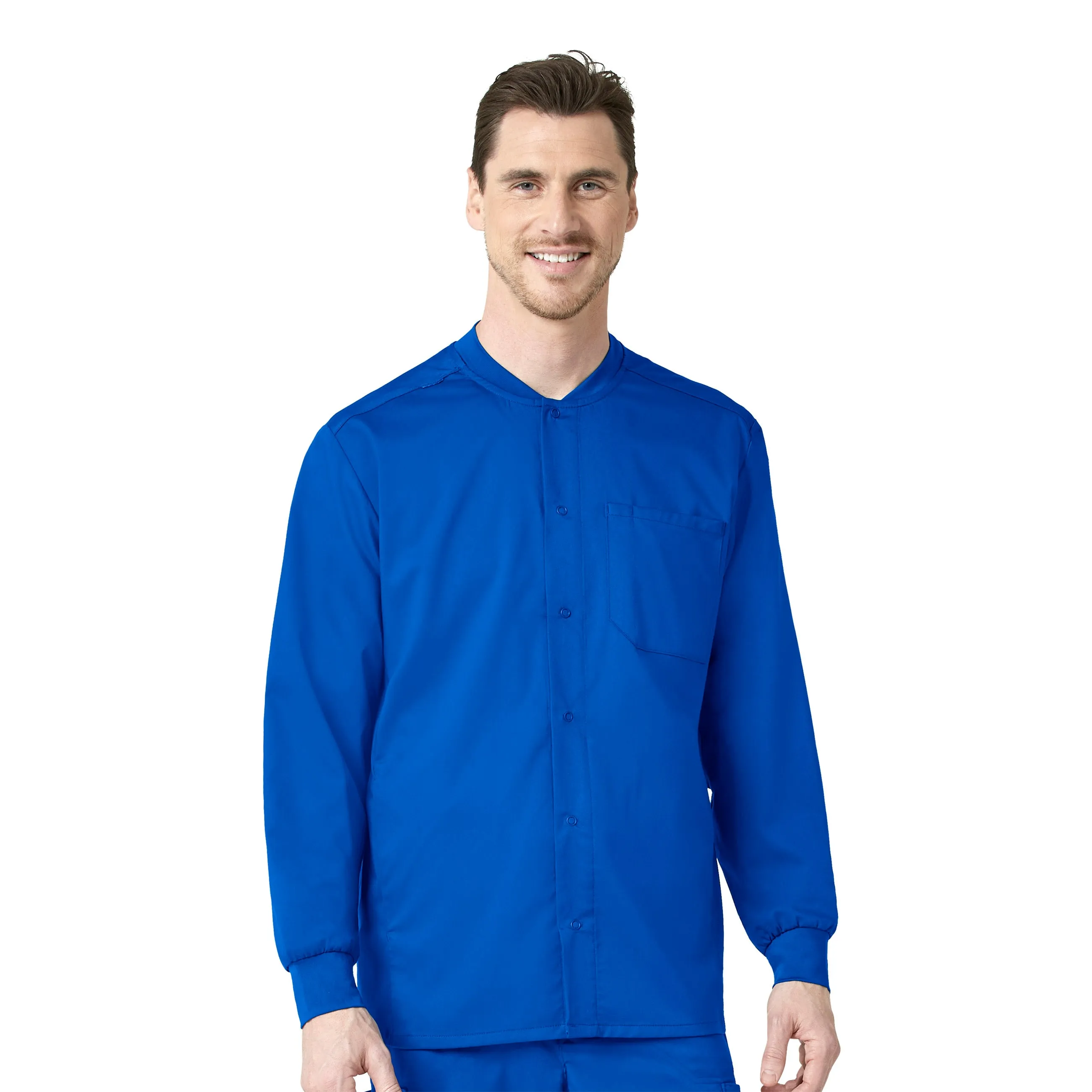 Men's Snap-Front Warm-Up Jacket