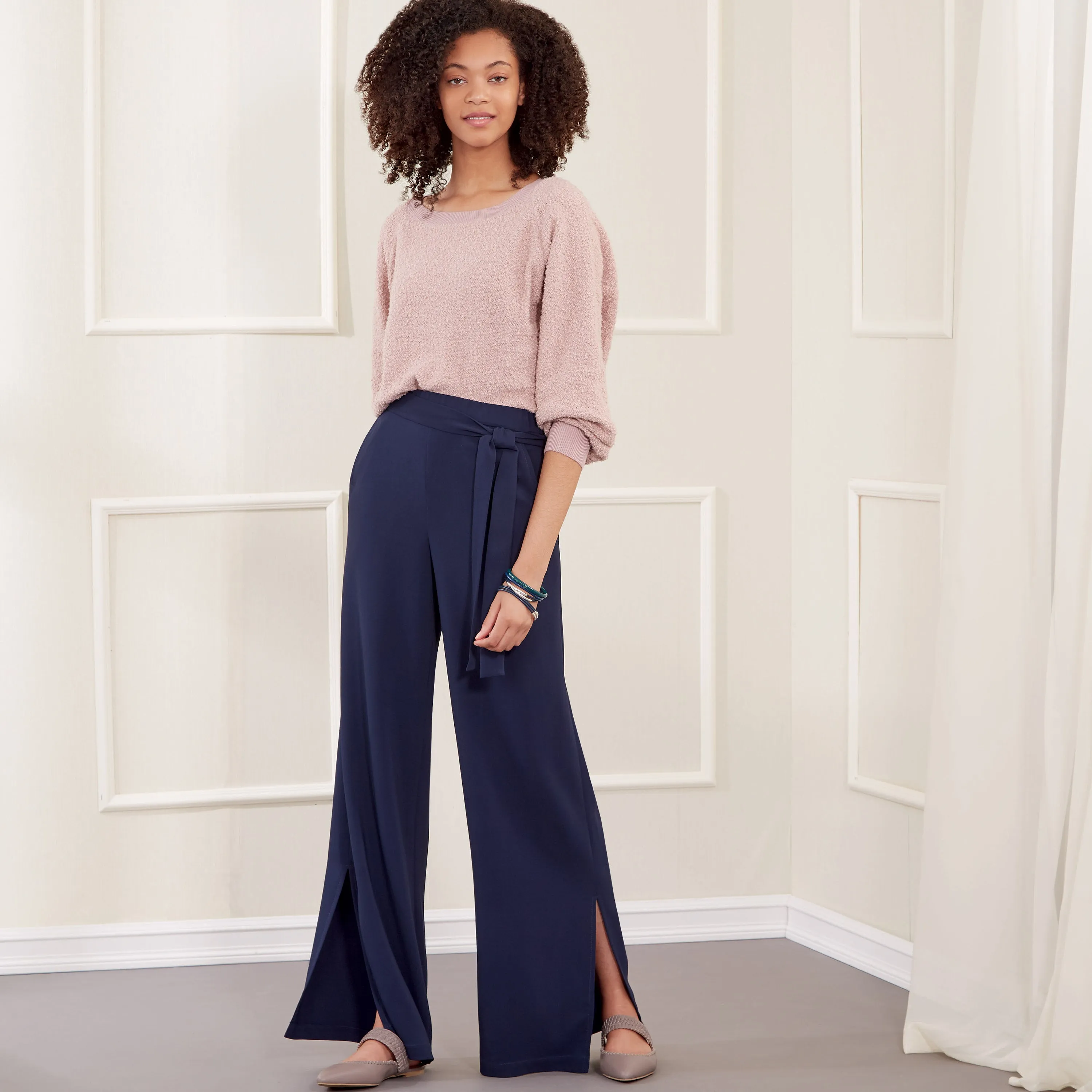 New Look Sewing Pattern N6691 - Misses' Slim Or Flared Pants