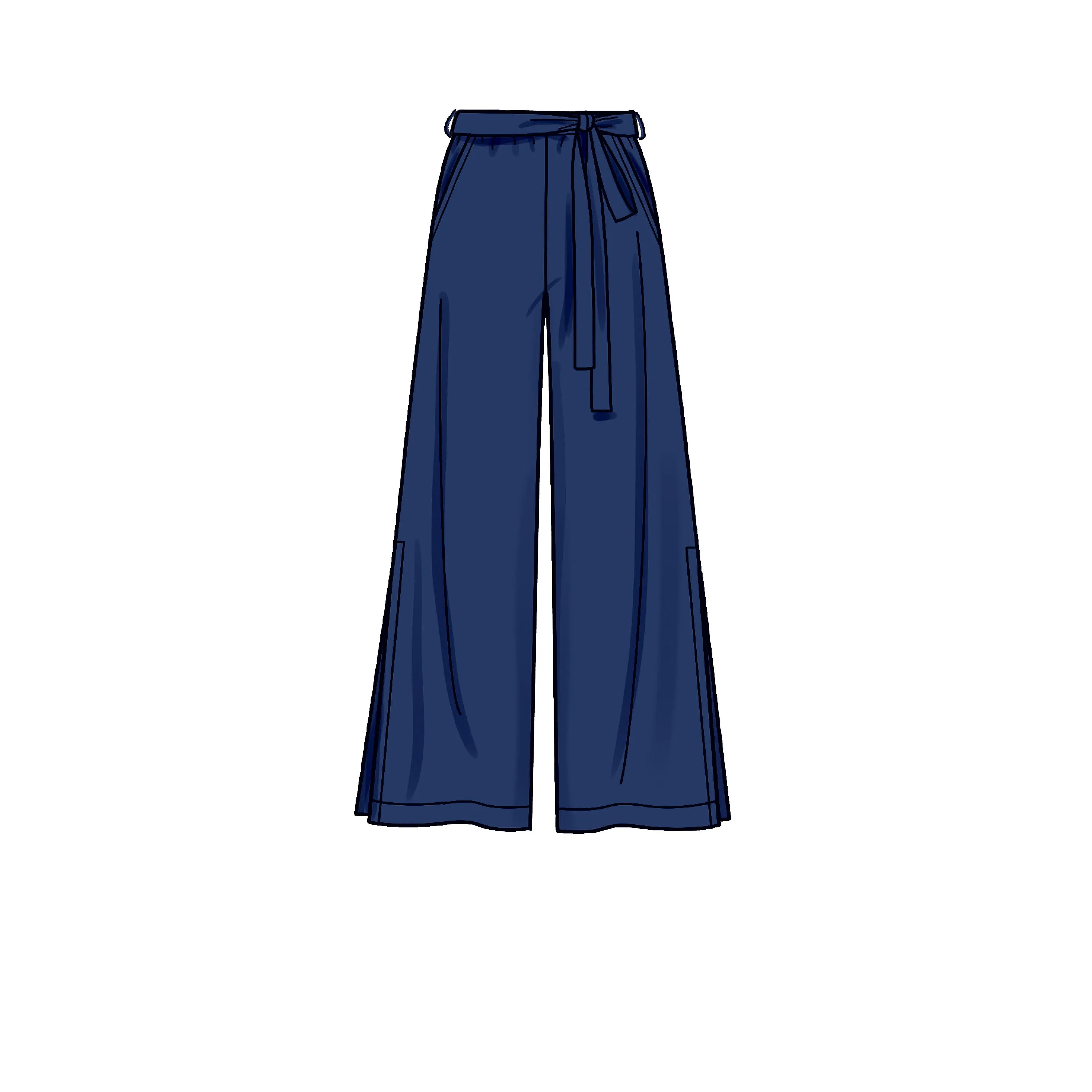 New Look Sewing Pattern N6691 - Misses' Slim Or Flared Pants