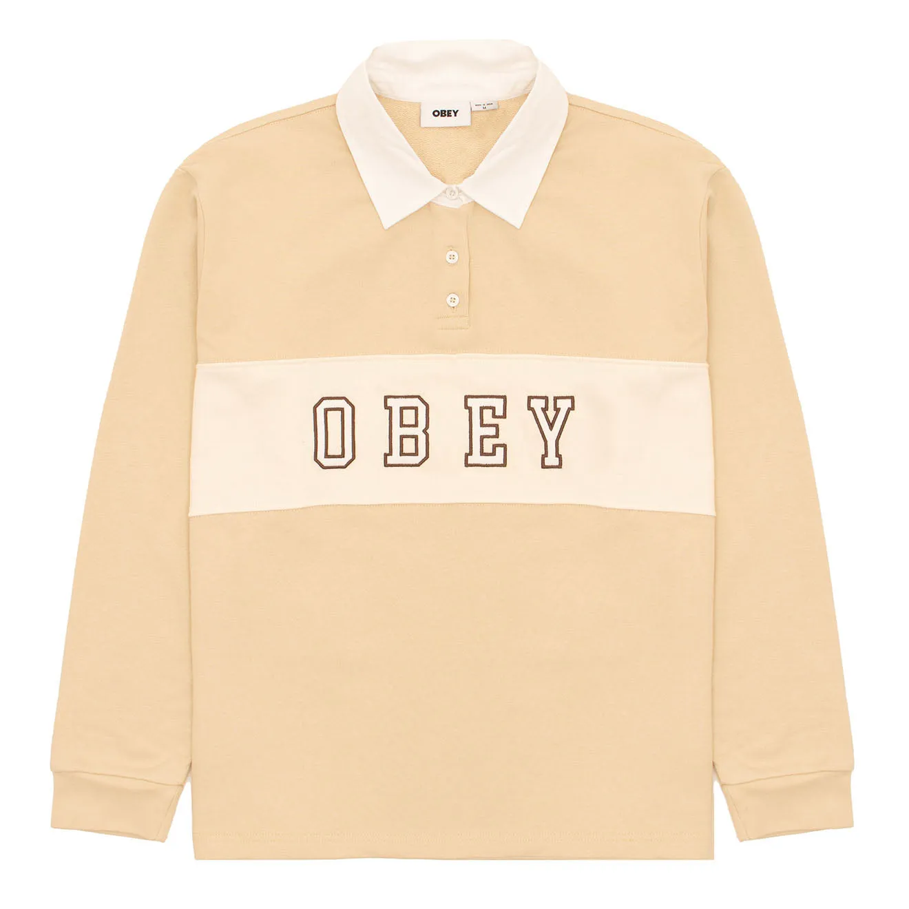Obey Womens Rosewood Rugby Oyster Grey