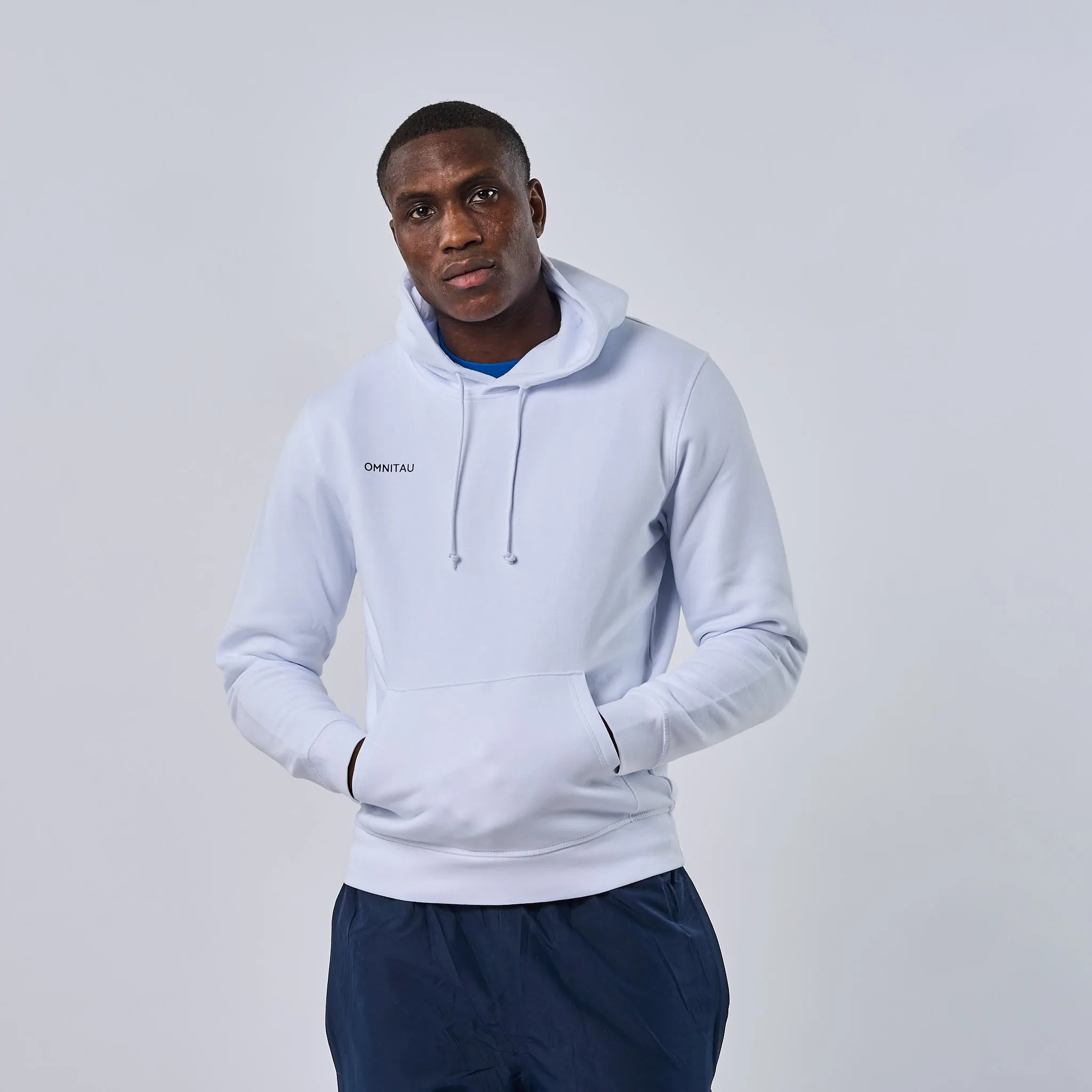 Omnitau Adult's Team Sports Organic Cotton Hoodie - White