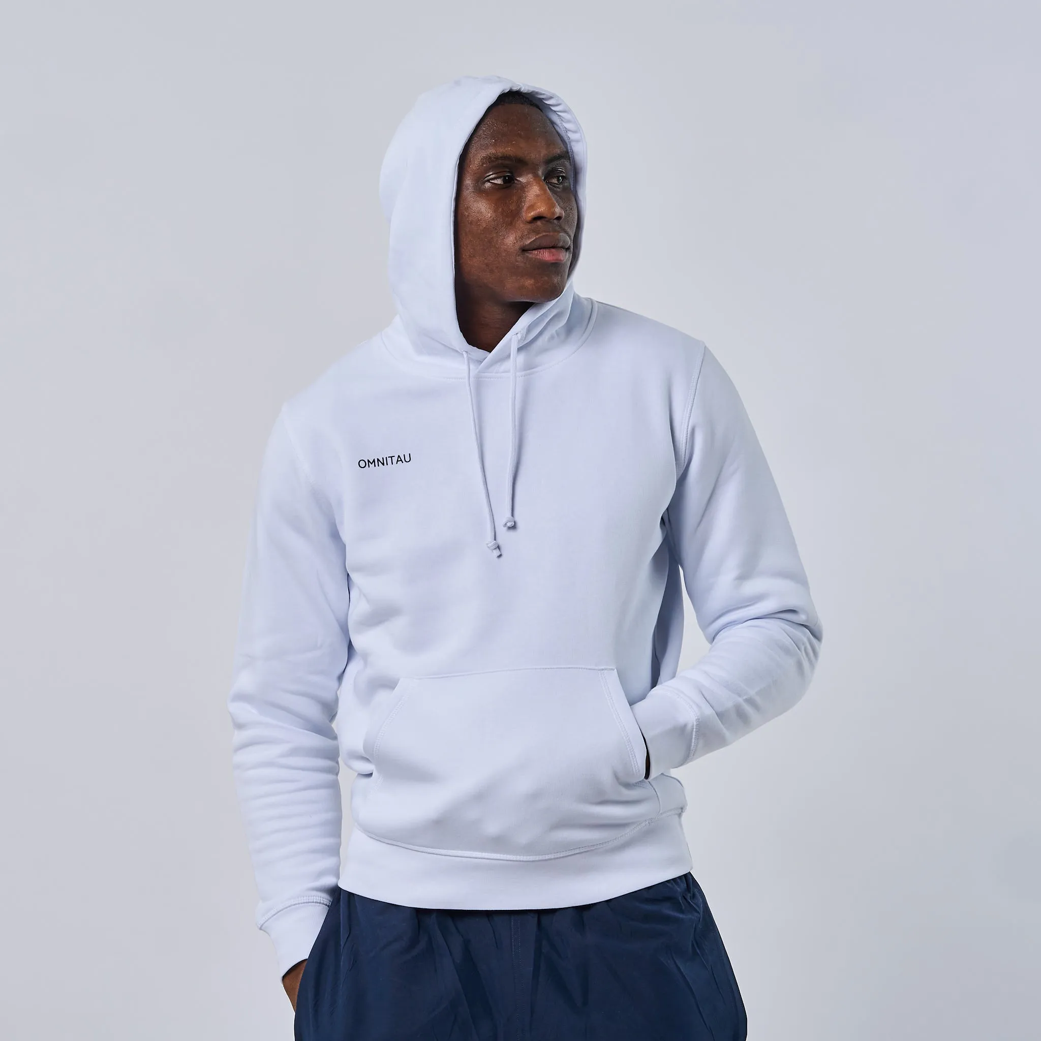 Omnitau Adult's Team Sports Organic Cotton Hoodie - White