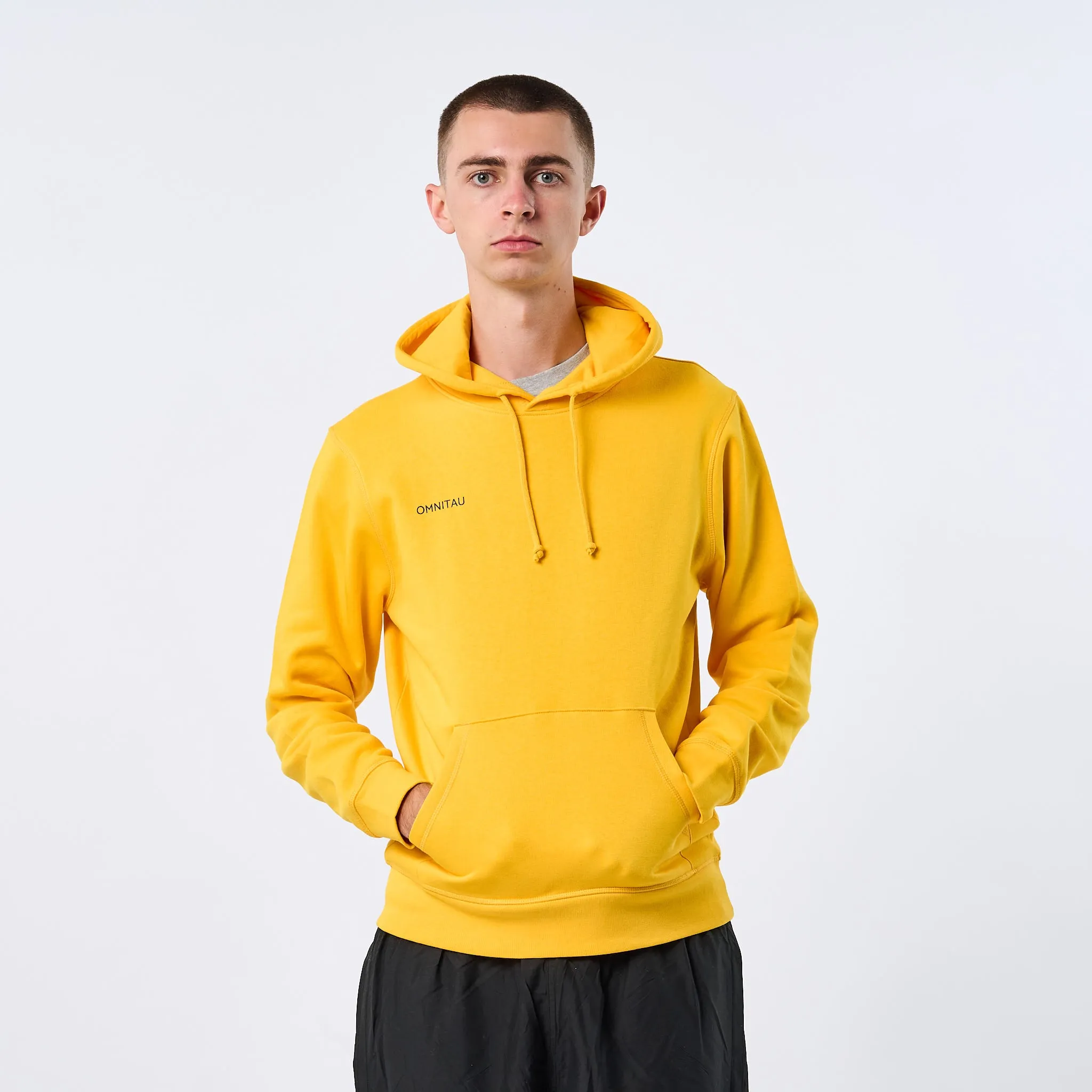 Omnitau Adult's Team Sports Organic Cotton Hoodie - Yellow
