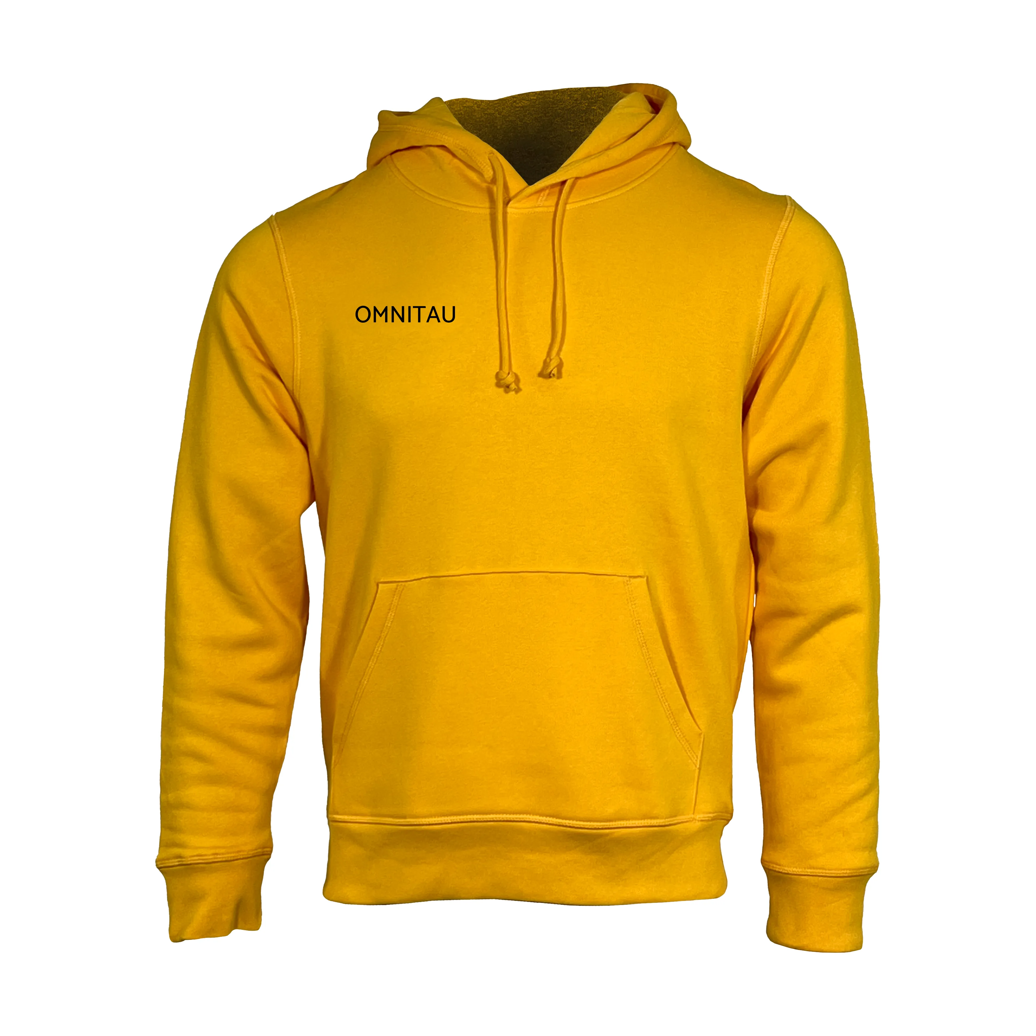 Omnitau Adult's Team Sports Organic Cotton Hoodie - Yellow