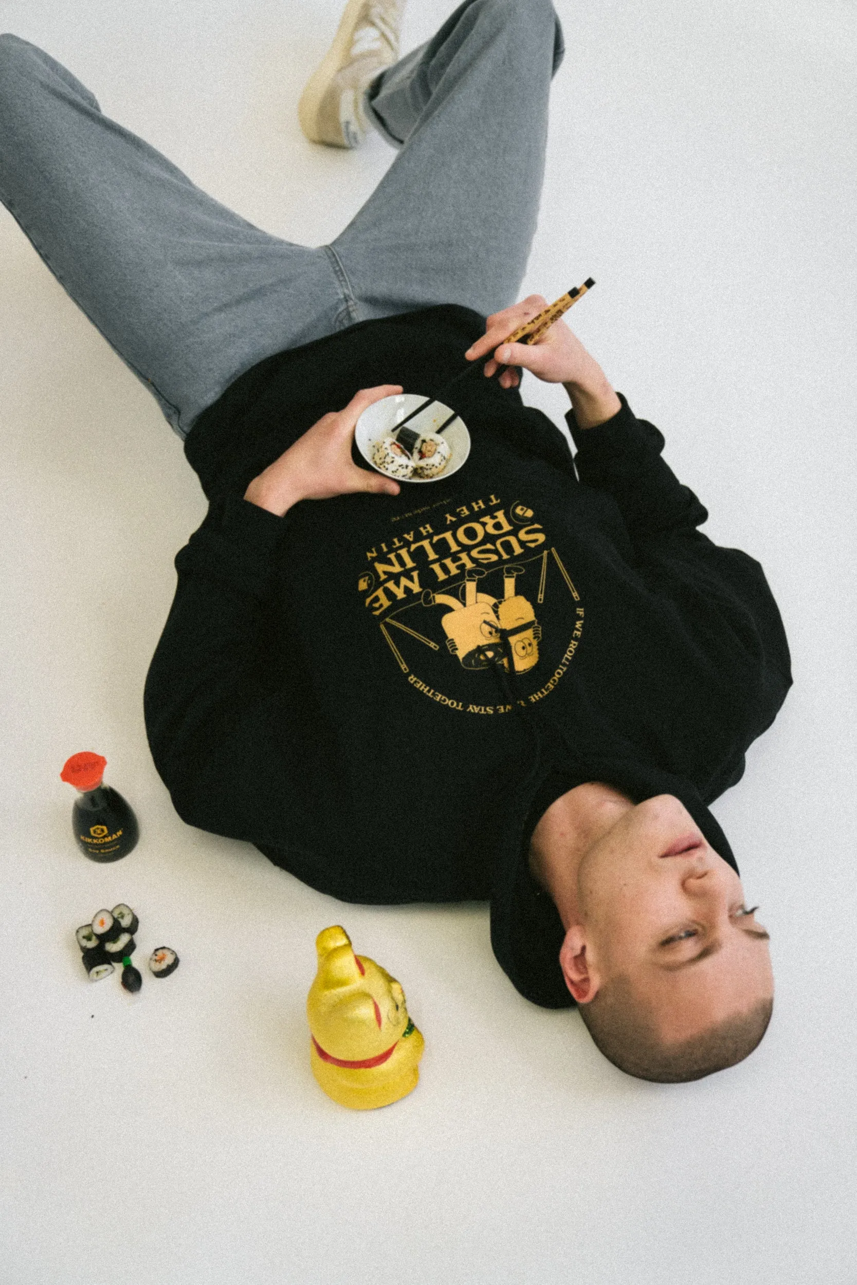 Other Side Store 'Sushi Me Rollin' Hoodie - Black