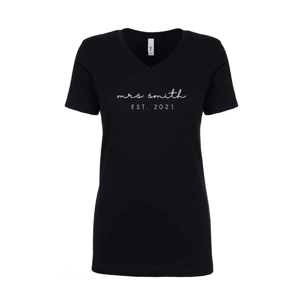 Personalized Mrs., Est. Year Sweatshirt