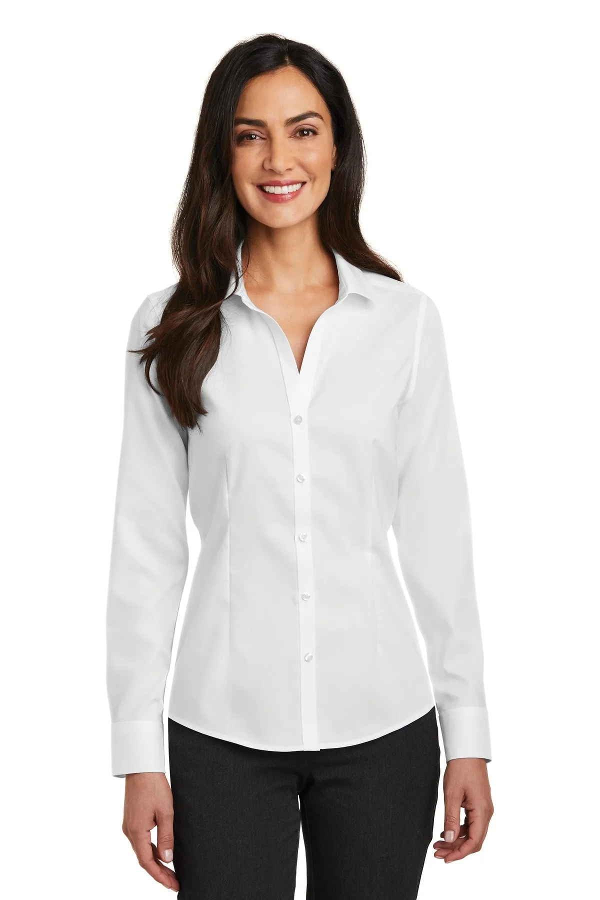 Red House Ladies Pinpoint Oxford Non-Iron Shirt. RH250