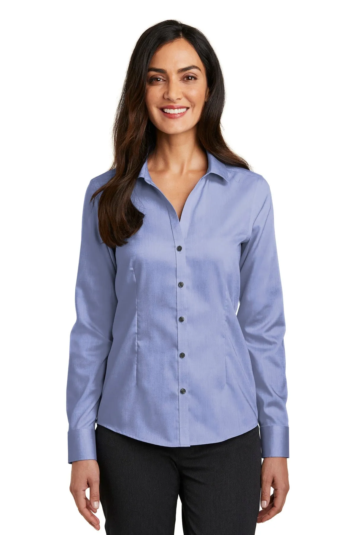 Red House Ladies Pinpoint Oxford Non-Iron Shirt. RH250