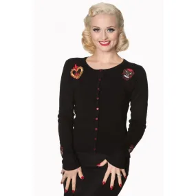 Sacred Heart Candy Skulls Cardigan