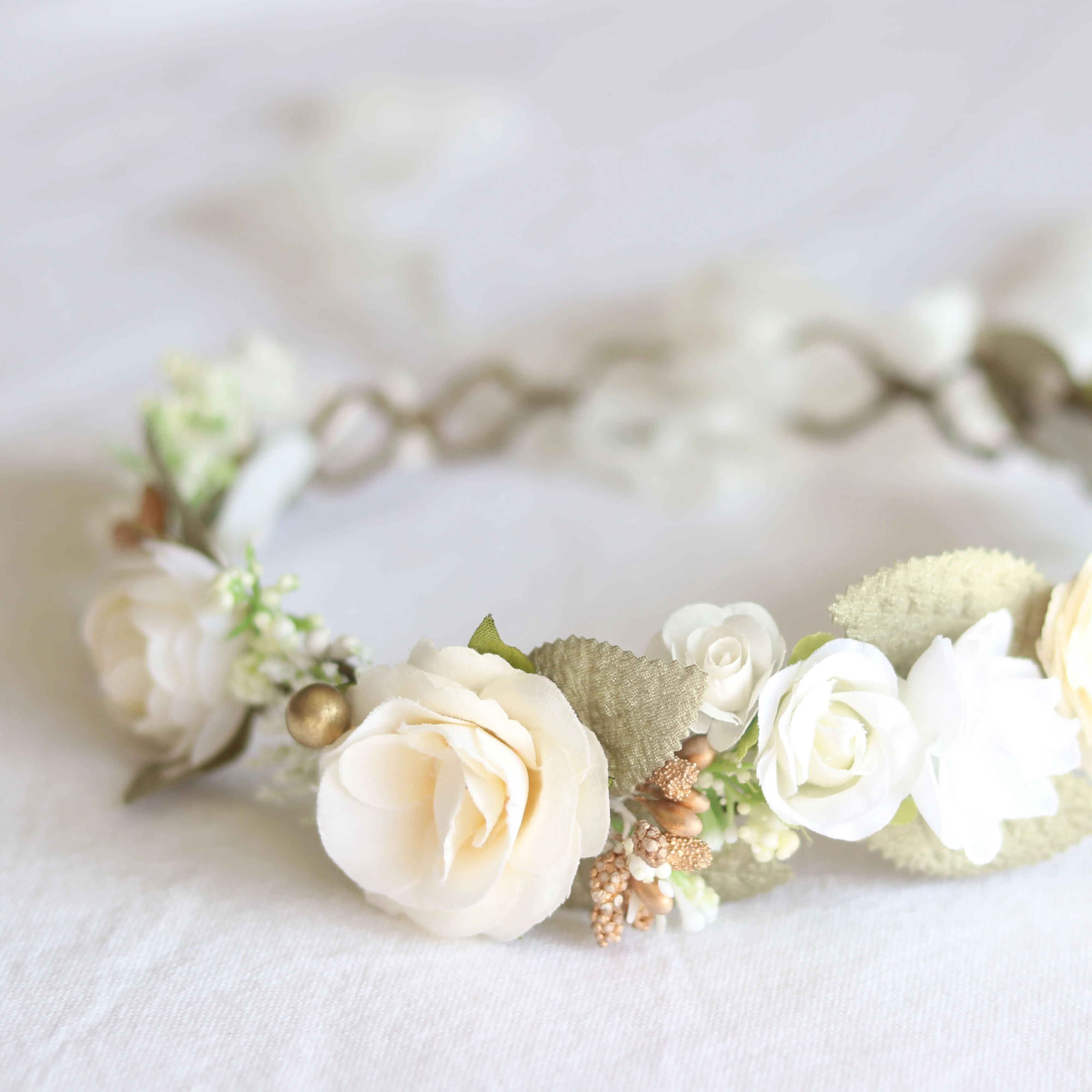 Sage flower crown
