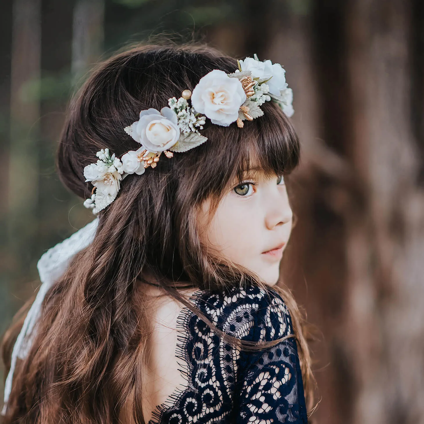Sage flower crown