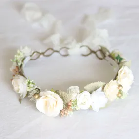Sage flower crown