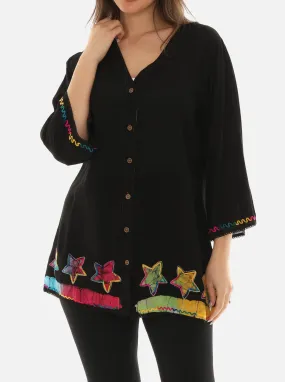 Short Open Button Down Shirt/Cardigan for Women
