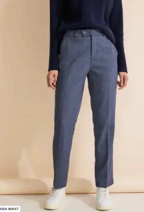 STREET ONE<BR>
Casual Fit Chinohose Trousers<BR>
Blue<BR>