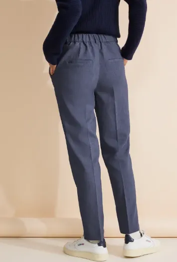 STREET ONE<BR>
Casual Fit Chinohose Trousers<BR>
Blue<BR>