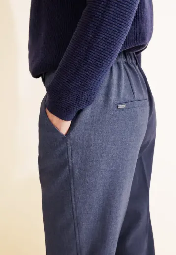 STREET ONE<BR>
Casual Fit Chinohose Trousers<BR>
Blue<BR>