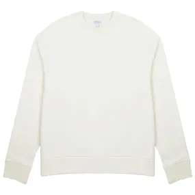 Sunspel Womens Loopback Sweatshirt Archive White