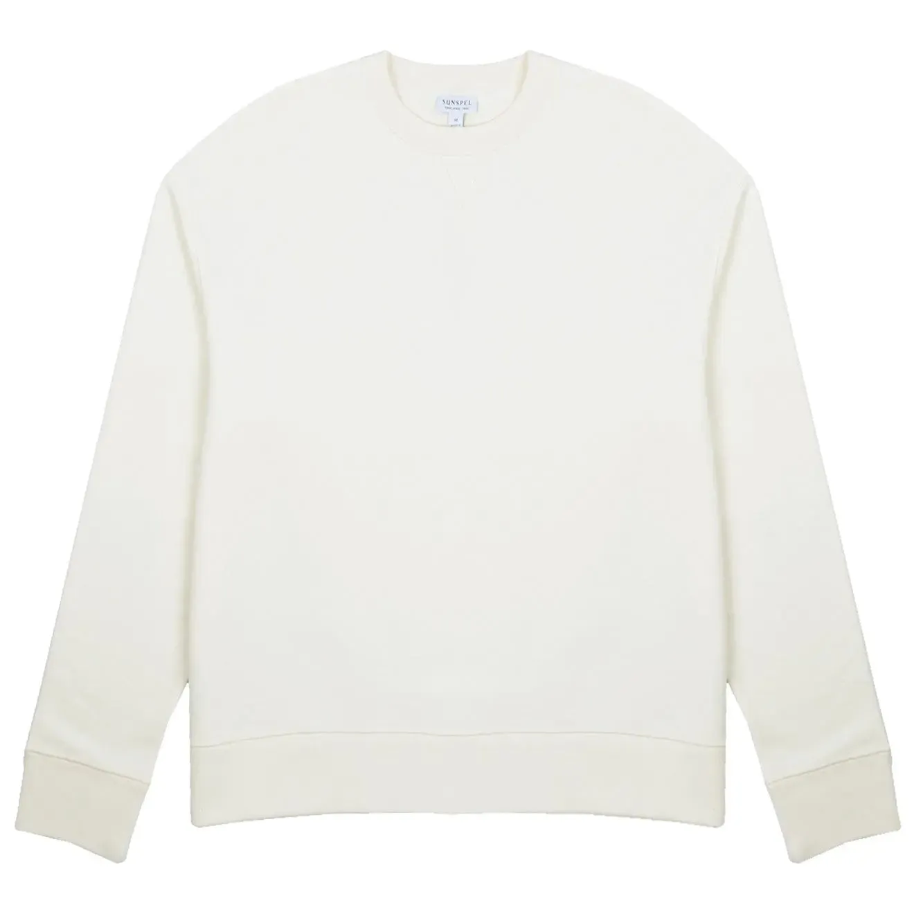 Sunspel Womens Loopback Sweatshirt Archive White